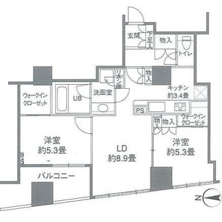 【間取り】 | カスタリアタワー品川シーサイド