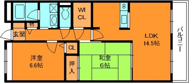 ラフォーレ三郷弐番館の間取り