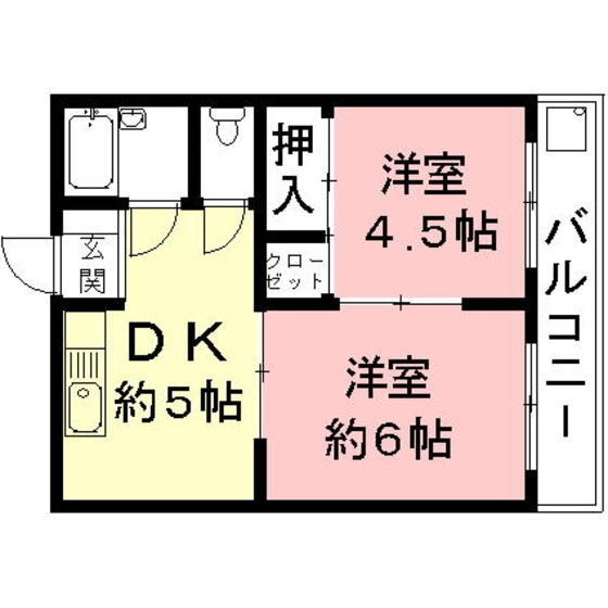 岐阜市北一色４丁目のアパートの間取り