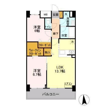 アンクレージュの間取り