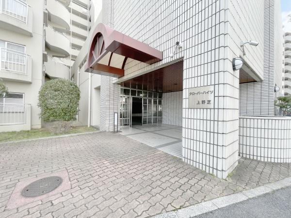 【エントランス】 | クローバーハイツ上野芝 | オートロックのエントランスで安心！