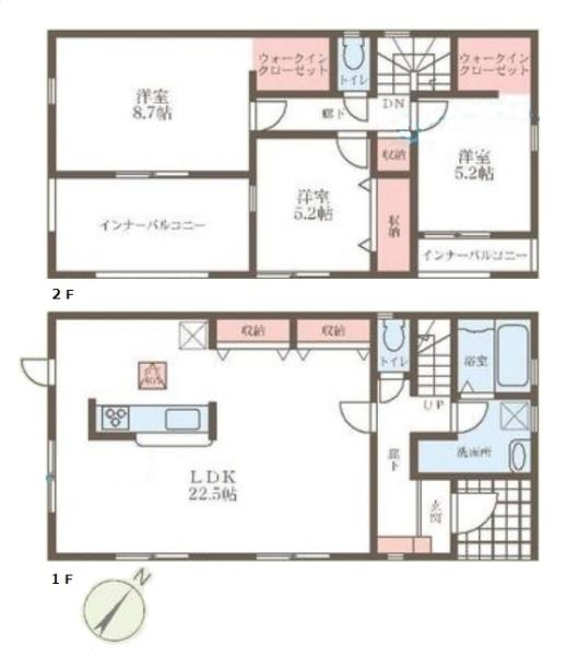 リーブルガーデン菅原町 ４号棟 ／新築一戸建の間取り