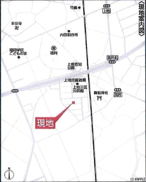岡崎市上地町第8　全2棟・2号棟のその他|交通アクセス図です。