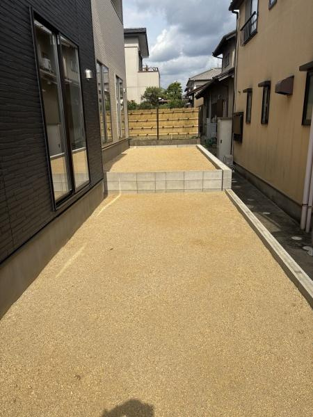 豊田市野見山町第6　全2棟・1号棟の庭|ウッドデッキやBBQ。想像が膨らむお庭