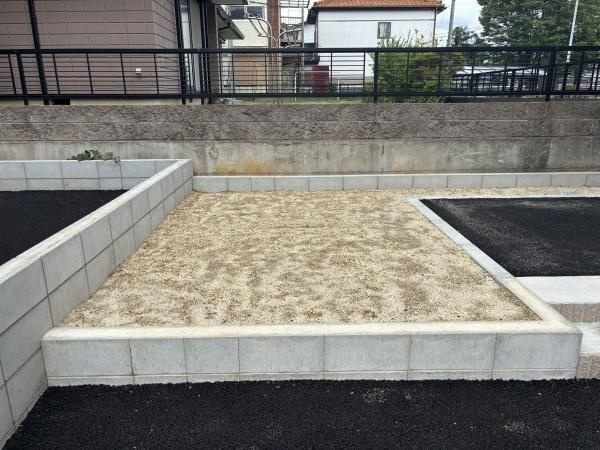 豊田市高上第2　全2棟・2号棟の庭|遊びやＢＢＱなど、想像が膨らむお庭。