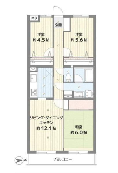 ディアパーク宮前平の間取り