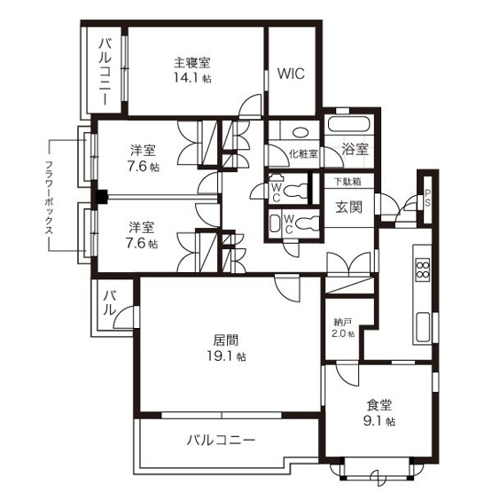 【間取り】 | テラス成城West
