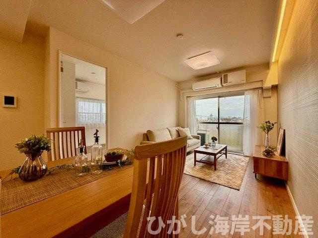 エンゼルハイム藤沢羽鳥の居間・リビング|新規リフォーム完了！　13.2帖　LDK