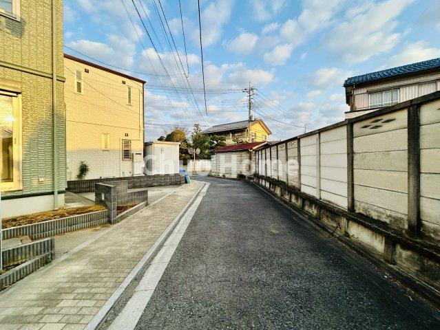 葛飾区東水元4丁目中古住宅の前面道路含む現地写真|全面道路