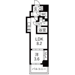 ミラージュパレス本町Departの間取り