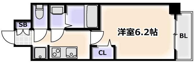 【間取り】 | ファステート難波ラグジュ