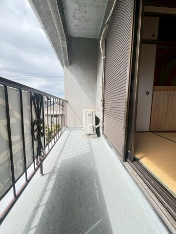 藤田借家のバルコニー