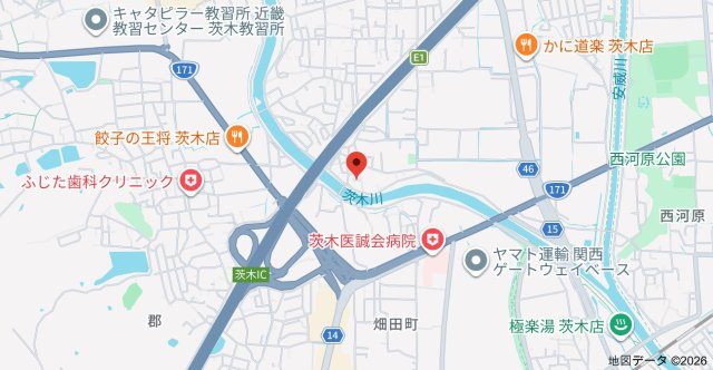 藤田借家の地図