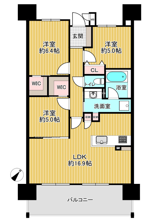 リコット三河安城の間取り