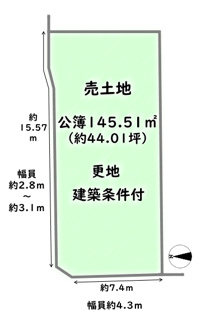 【土地図】 | 中京区壬生高樋町　建築条件付