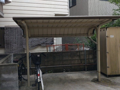 【その他共用部分】 | レオパレスきらり | 駐輪場　原付＆自転車のみ駐輪可能