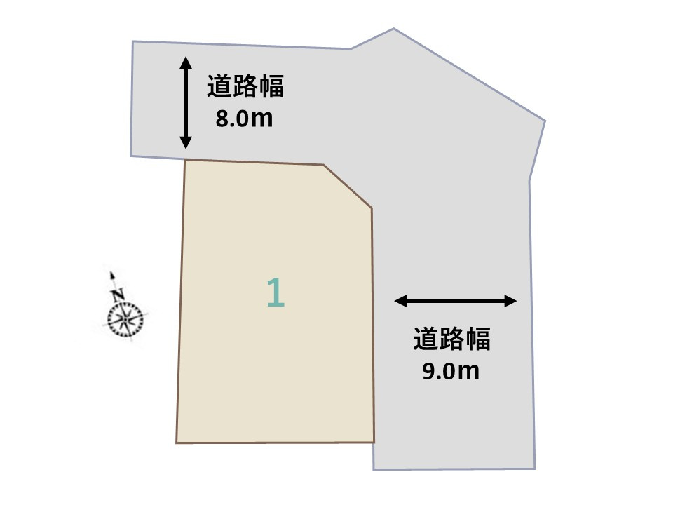 【深谷市緑ヶ丘　全体区画図】