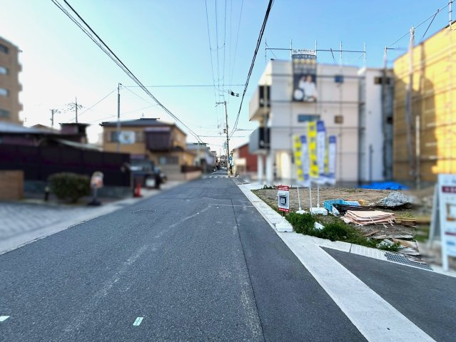 西京極河原町【10区画】の前面道路含む現地写真