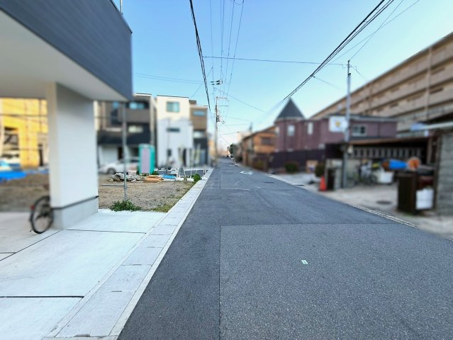 西京極河原町【10区画】の前面道路含む現地写真