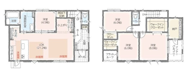 【間取り】 | 富士市今泉Ⅴ　新築戸建て　2号棟