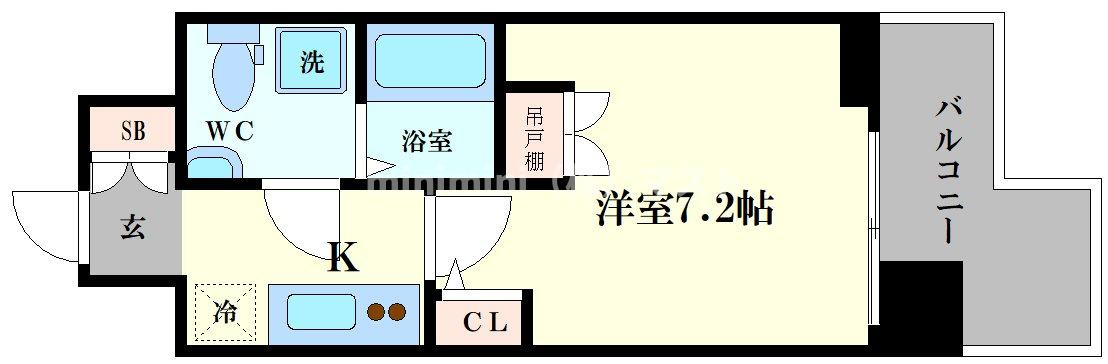 セレニテ難波プリエの間取り