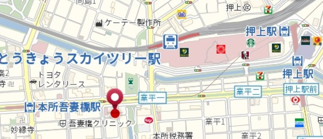 ＥＤＩＴ　吾妻橋の地図|★案内図★
