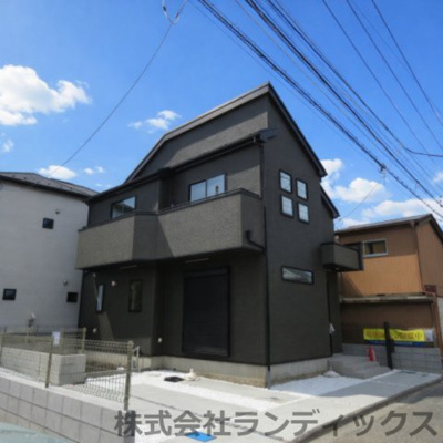 【外観】 | 昭島市上川原町３丁目新築　１号棟 | 建物完成済み　カースペース１台分あり