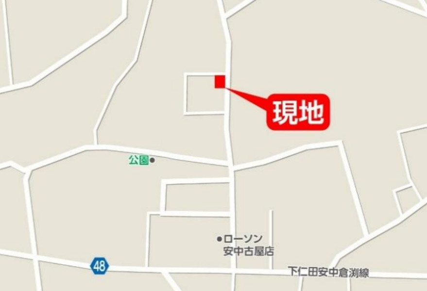 【中古】安中市古屋1期　４DKの地図