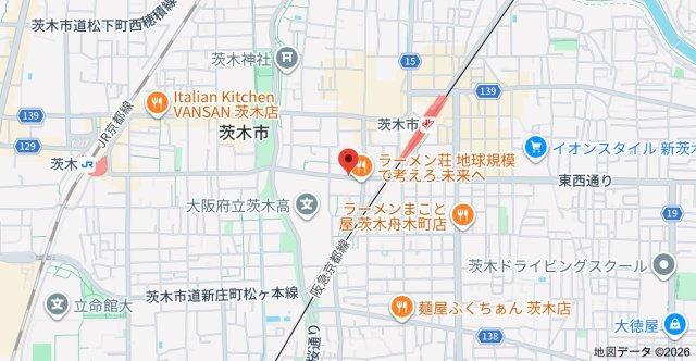 リバーフィールド茨木の地図