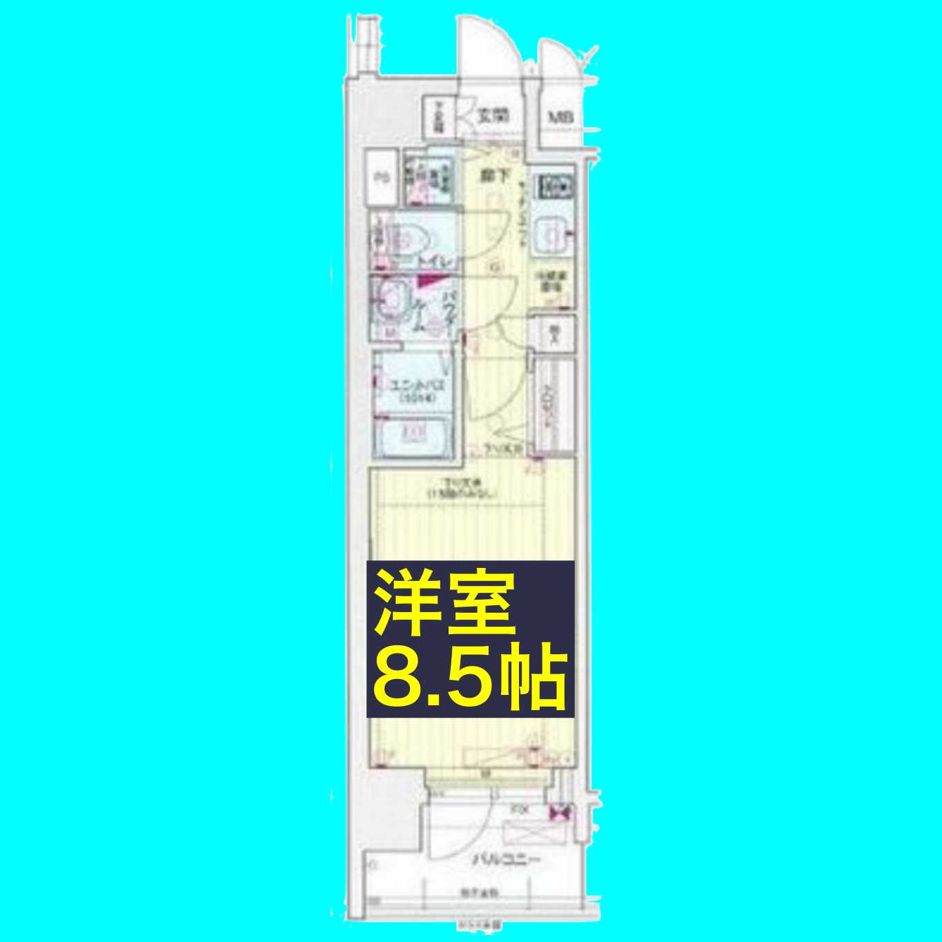 プレサンス錦ラウムの間取り