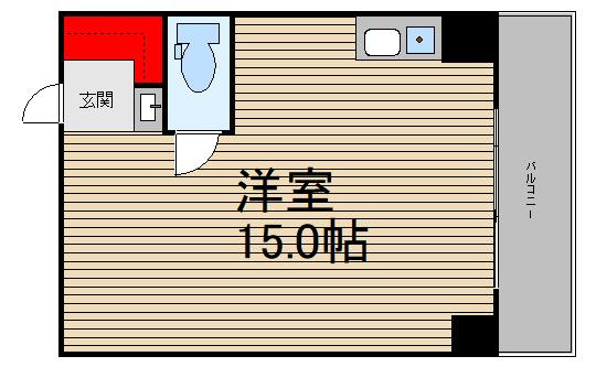 南堀江スカイハイツの間取り