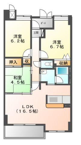 グランマスト伊島の間取り