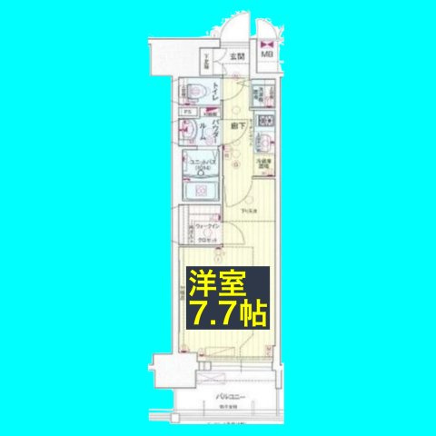 プレサンス新栄町ギャラントの間取り