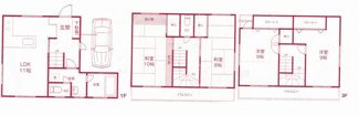 【間取り】 | 鹿手袋５丁目戸建て