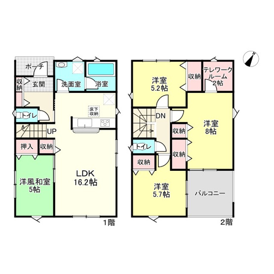 【間取り】 | 赤穂市北野中第4　1期/全2棟
