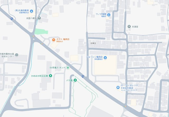 ★亀岡市余部町天神又　第6期　新築一戸建ての地図
