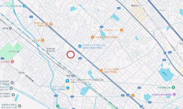 マンハイム加古川C棟　　　山陽電鉄「別府駅」徒歩7分の地図