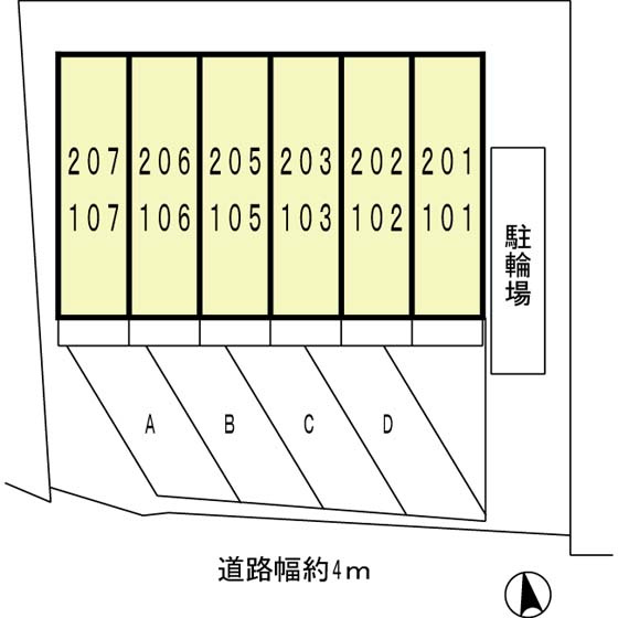 ＮＦ別保ハイツの区画図