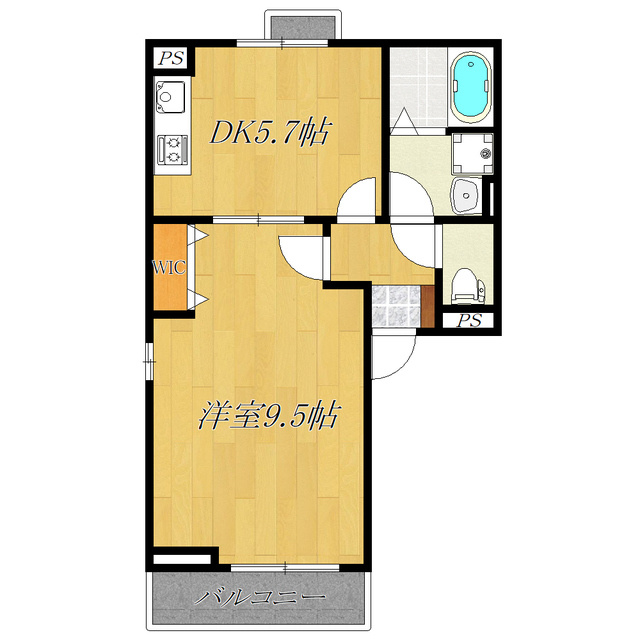 ノーブル西尾久Ⅰの間取り|1DKの間取りになります☆
