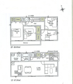 秦野市堀西第24　新築戸建　全2棟1号棟