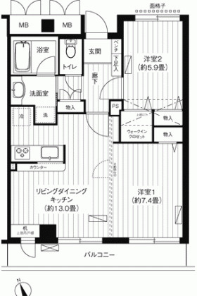 新御茶ノ水アーバントリニティの間取り