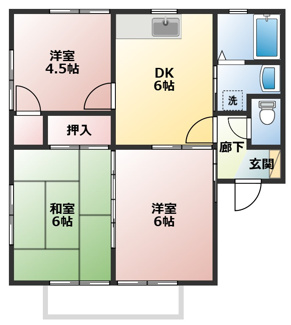 【間取り】 | アーバンハイツ小路口A