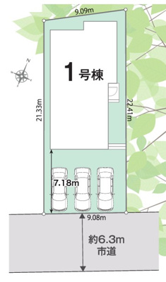 【区画図】 | LIGNAGE羽生市南5丁目【平屋】新築住宅