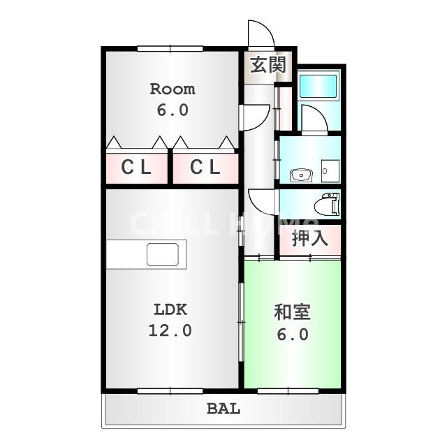 ハツミマンションBの間取り|当社、チルホームのHPもご覧ください(^^)/物件情報多数♪