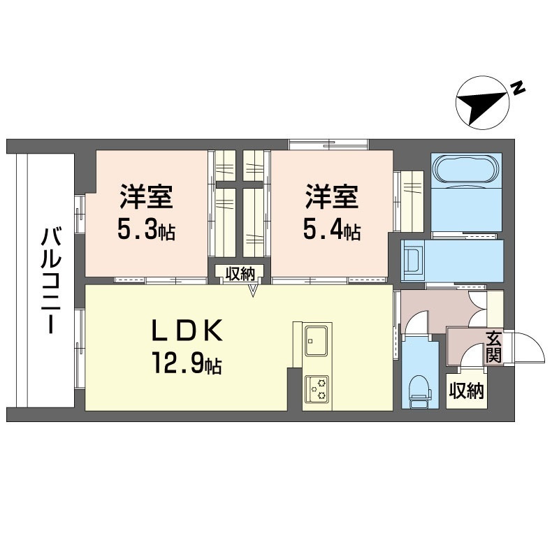 スプリング　クレストの間取り