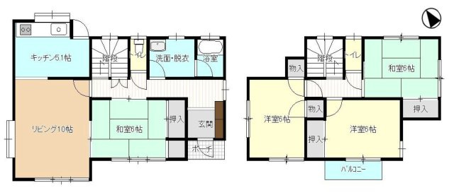 【中古戸建】前橋市富士見町1期の間取り|■間取り図｜敷地面積：251.08（約75.95坪）　建物面積：99.97（約30.24坪）