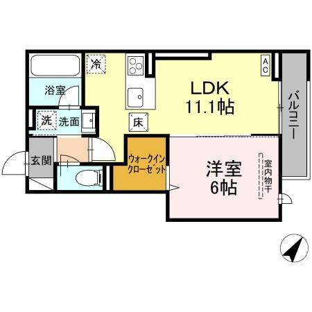 TORISIA向中野　Ⅳの間取り