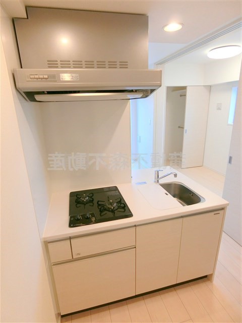 アジールコート蒲田のキッチン|２口ガスシステムキッチン　カウンターキッチン