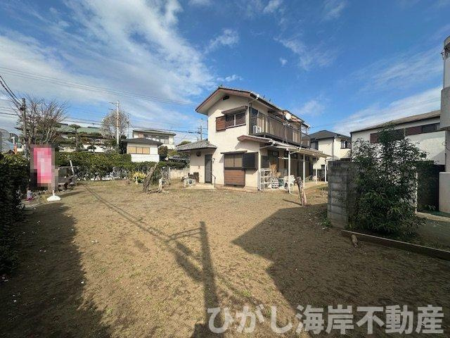 藤沢市本鵠沼２丁目　売地　全４区画の外観|3月20日撮影　造成工事前　現地外観
