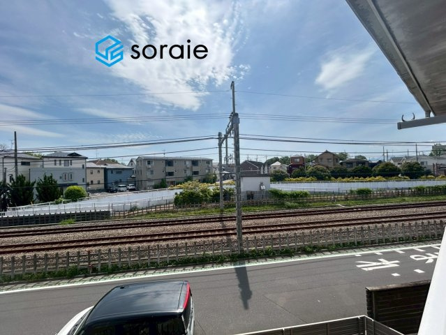所沢市東狭山ケ丘2丁目　中古戸建の展望|令和8年4月27日撮影。
